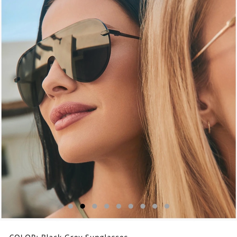 Stylish Black Aviator Sunglasses DIFF Imani - Picture 2 of 6